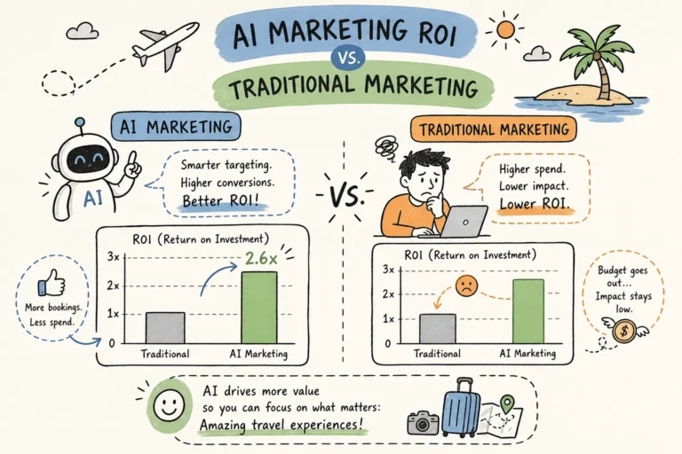 AI Marketing ROI vs Traditional: Travel Industry Guide