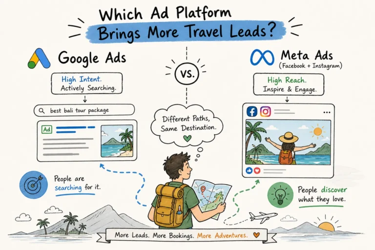 Travel Company Lead Generation: Google vs Meta Ads