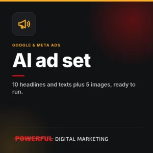 AI ad set – Powerful Digital Marketing