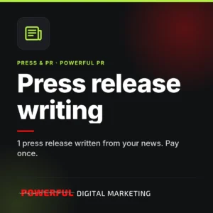 Press release writing - Powerful Digital Marketing
