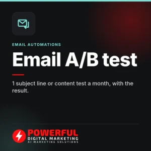 Email A/B test – Powerful Digital Marketing