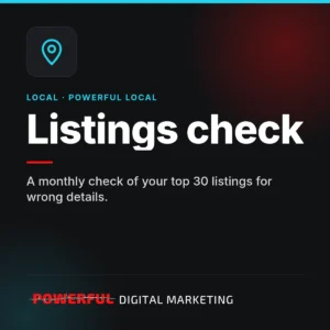 Listings check – Powerful Digital Marketing