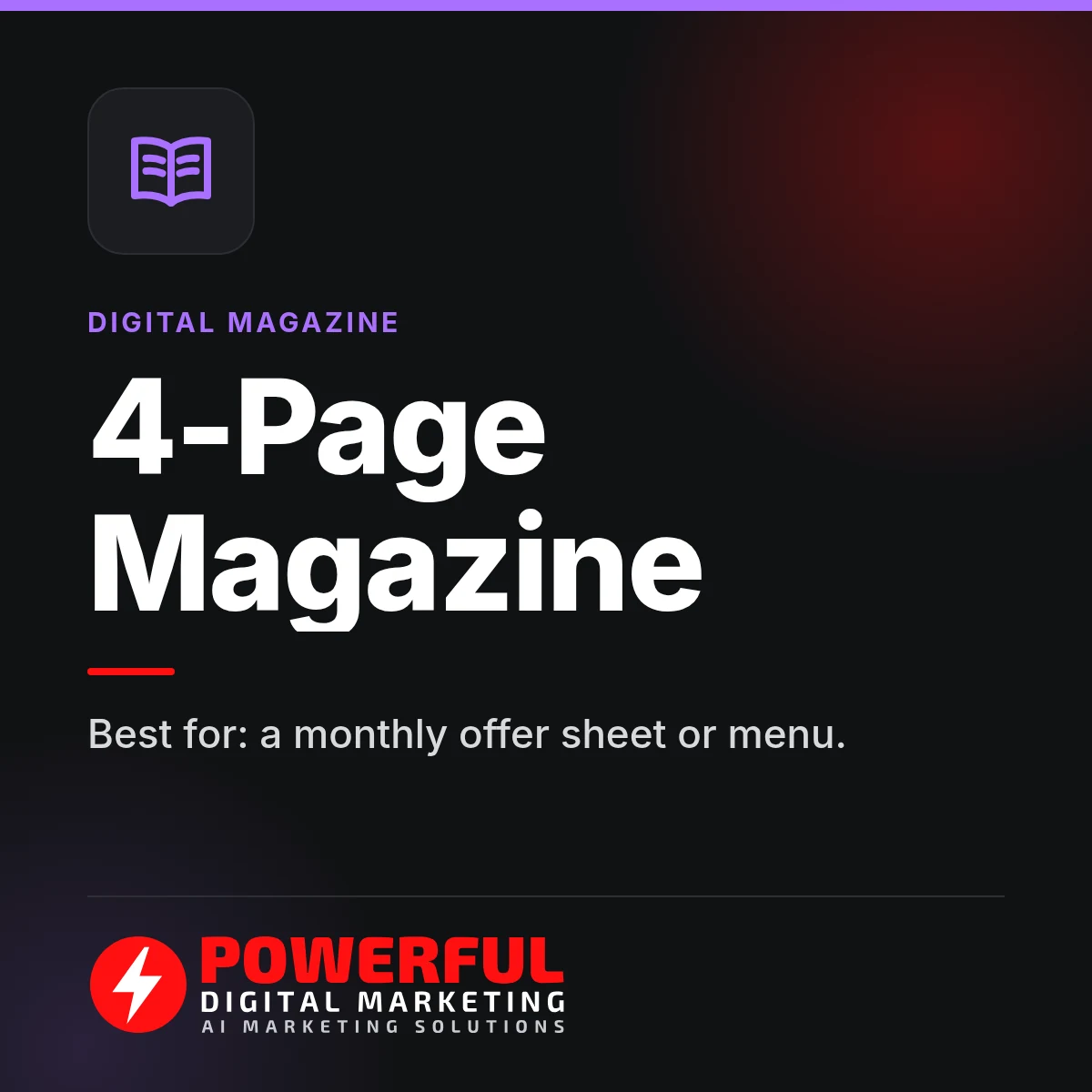 4-Page Magazine – Powerful Digital Marketing