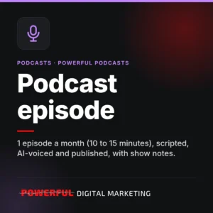 Podcast episode – Powerful Digital Marketing