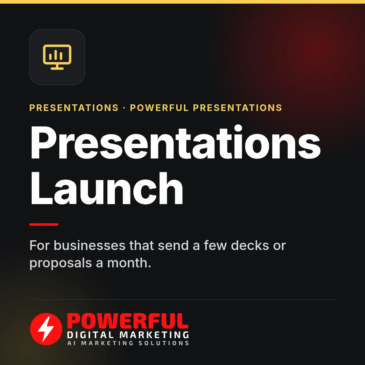 Presentations Launch – Powerful Digital Marketing