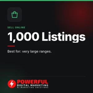 1,000 Listings – Powerful Digital Marketing