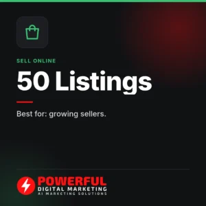 50 Listings – Powerful Digital Marketing