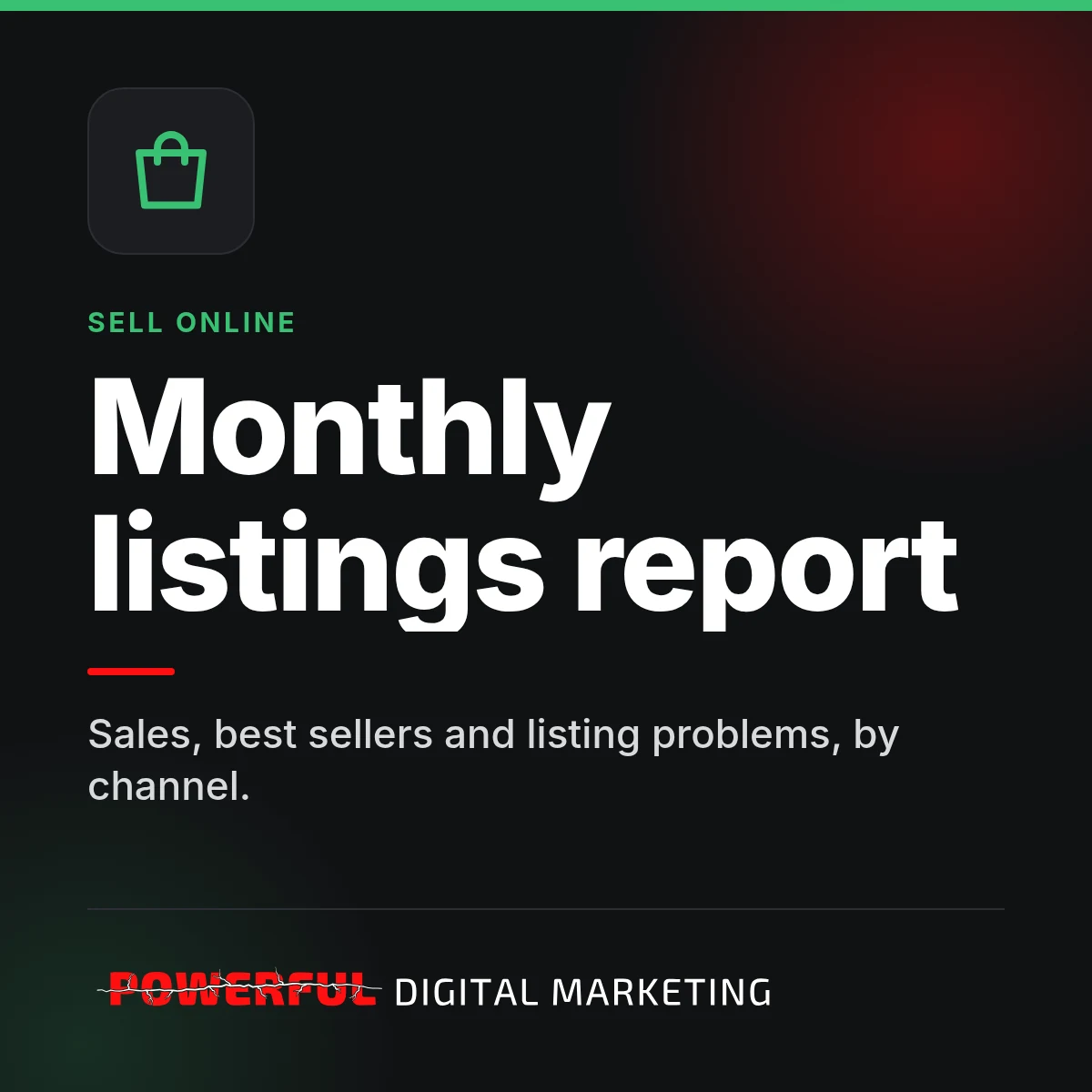 Monthly listings report – Powerful Digital Marketing