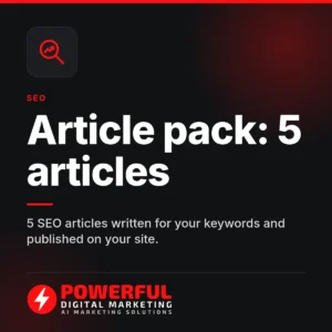 Article pack: 5 articles – Powerful Digital Marketing