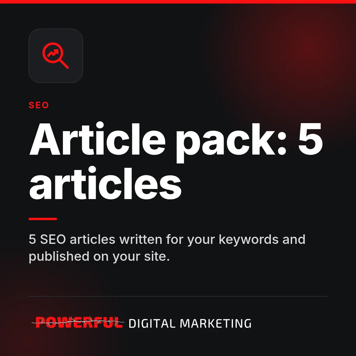 Article pack: 5 articles – Powerful Digital Marketing