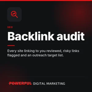 Backlink audit – Powerful Digital Marketing