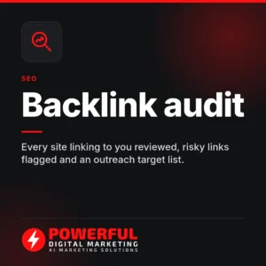 Backlink audit – Powerful Digital Marketing