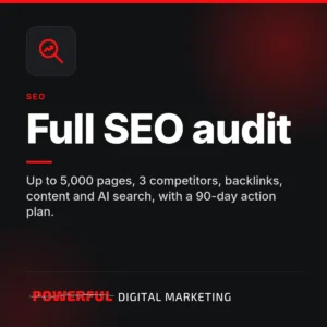 Full SEO audit – Powerful Digital Marketing