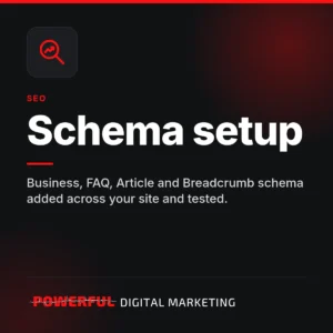 Schema setup – Powerful Digital Marketing