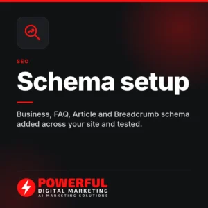 Schema setup – Powerful Digital Marketing