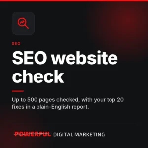 SEO website check – Powerful Digital Marketing