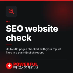SEO website check – Powerful Digital Marketing