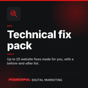 Technical fix pack – Powerful Digital Marketing
