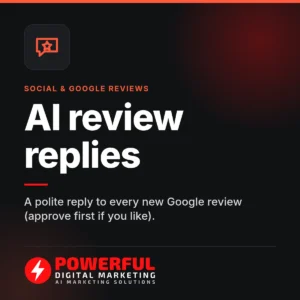 AI review replies – Powerful Digital Marketing