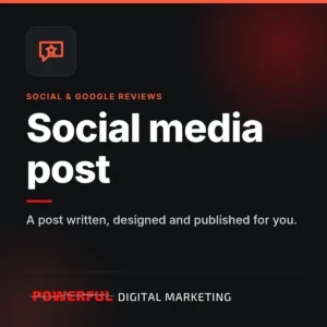 Social media post – Powerful Digital Marketing