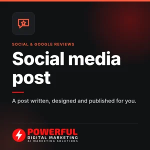 Social media post – Powerful Digital Marketing