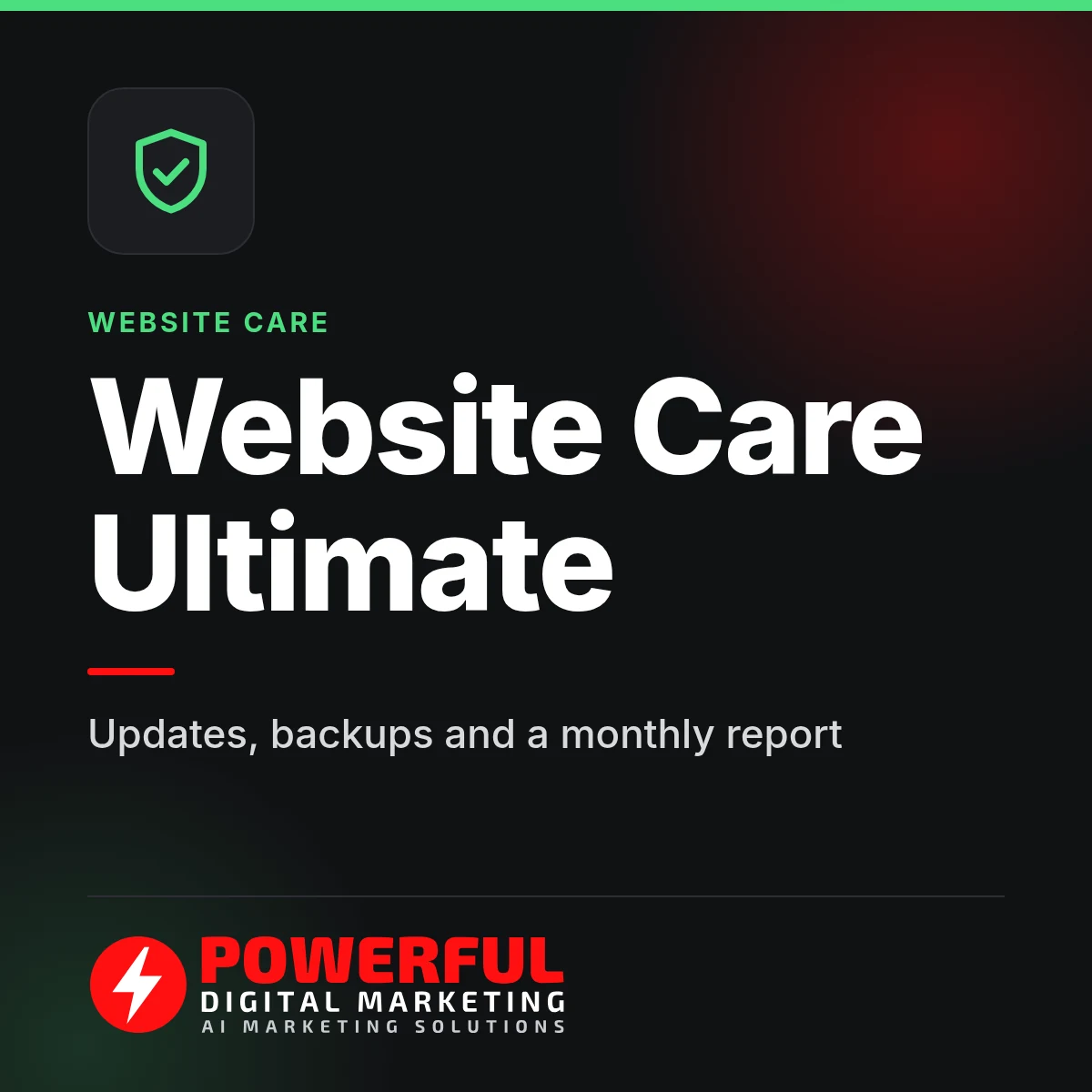 Website Care Ultimate product card