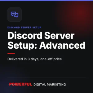 Discord Server Setup Advanced product card
