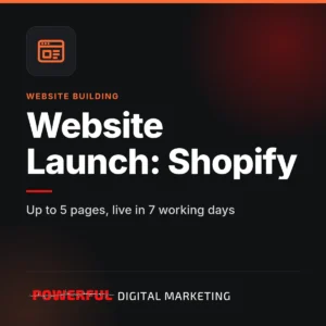 Website Launch: Shopify product card