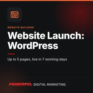 Website Launch: WordPress product card